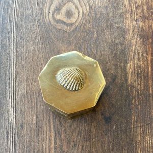 Vintage brass keepsake box